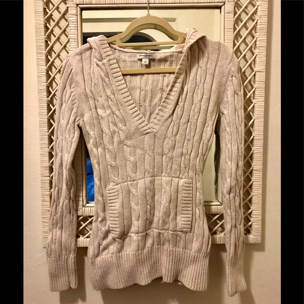 Pullover Cable Hoodie - image 1